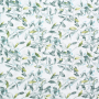 Decoration fabric Ottoman Leaves, white