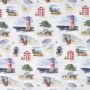 Decoratiestof Ottoman Vuurtoren, gebroken wit