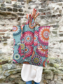 Decoratiestof Ottoman mandala, turquoise