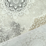 Decoratiestof Ottoman Mandala, wit, grijs