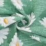 Decoratiestof Ottoman Margriet, groen