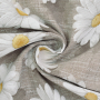 Decoratiestof Ottoman Margriet, lichtbruin