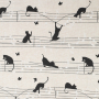 Decoratiestof Ottoman Music Cats, beige