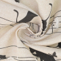 Decoratiestof Ottoman Music Cats, beige
