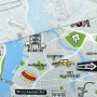 Decoratiestof Ottoman New York City Map