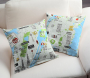 Decoratiestof Ottoman New York City Map