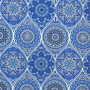 Decoratiestof Ottoman Oriental Design, blauw
