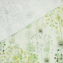 Decoratiestof Ottoman paardenbloemen, groen