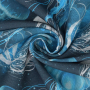 Decoratiestof Ottoman kwallen, marineblauw