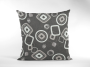 Tissu déco ottoman losanges rhombus, gris foncé