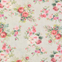 Decoratiestof Ottoman Boeket rozen, beige