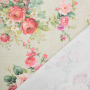 Decoratiestof Ottoman Boeket rozen, beige