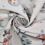 Dekostoff Ottoman Schneemann, beige