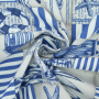 Decoratiestof Ottoman Zeevaart, blauw