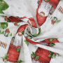 Tissu déco ottoman Sweet Gnomes, blanc cassé