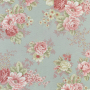 Decoratiestof Ottoman vintage roses, oud mintgroen