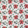Dekostoff Ottoman Weihnachtsstern, beige
