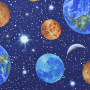 Decoration fabric Ottoman Space, dark blue