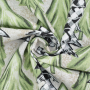 Tissu déco ottoman forêt en hiver, crème