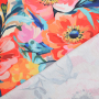 Tissu déco Panama Amour de fleurs, multicolore