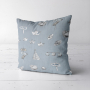 Tissu déco panama Maritime voilier bord de mer chic, gris bleu