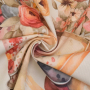 Tissu déco coton sergé panneau Le bonheur au jardin, 160x70cm