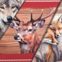 Dekostoff Panel Serge Waldtiere, 160 x 70 cm