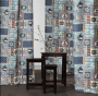 Deco fabric Seashells Feeling, grey-blue