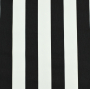 Tissu déco sergé à rayures, noir