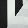 Tissu déco sergé à rayures, noir