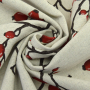 Decoration fabric Toile Savoie rose hip, light beige