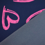 Denim Jersey neon hearts, dark blue