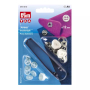 Boutons press. Jersey laiton, 12 mm calotte, Optique de couture, blanc