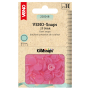 25 Boutons pression Snap Ø12,4mm KAMsnaps Veno, rose fuchsia