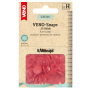 25 Boutons pression Snap Ø12,4mm KAMsnaps Veno, rouge