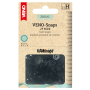 25 Boutons pression Snap Ø12,4mm KAMsnaps Veno, noir