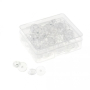 25 Boutons pression Snap Ø12,4mm KAMsnaps Veno, transparent