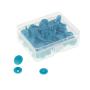 25 Boutons pression Snap Ø12,4mm KAMsnaps Veno, turquoise