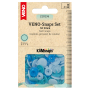 30 Boutons pression Snap Ø12,4mm KAMsnaps Color Mix Veno, bleu océan-turquoise-bleu clair