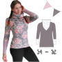 E-Book AnniNanni Damen Tollkragenshirt, Duits