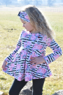Patron tunique manches longues enfant pdf Frühlingsshirt AnniNanni, en allemand