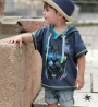 Patron t-shirt à capuche enfant pdf Sommerwind AnniNanni, en allemand
