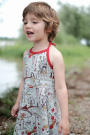 Patron robe enfant pdf Strandtänzerin AnniNanni, en allemand