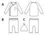 Patron pantalon / haut bébé pdf Julian P1192 B-Trendy, en français