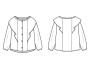 Patron blouse enfant pdf Robina P1195 B-Trendy, en français