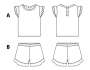 E-Book B-Trendy P1202 Faya Top & Shorts Kids