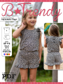 E-Book B-Trendy P1202 Faya Top & Shorts Kids