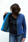 Patron cardigan femme pdf Mira femme Berlinerie, en allemand