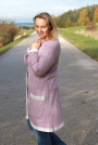 Patron cardigan femme pdf Mira femme Berlinerie, en allemand