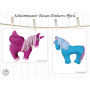 Patron coussin cervical Cheval / Licorne pdf CoelnerLiebe, en allemand